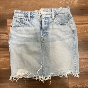 Good American Mini Denim Skirt